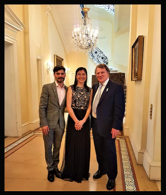 Guest pianist at the residence of the Ambassador of Argentina